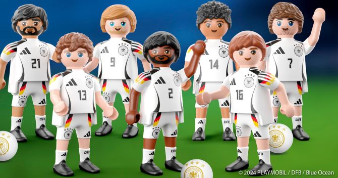 Pünktlich zur EM 2024: Deutsche Männer-Nationalmannschaft bei Playmobil